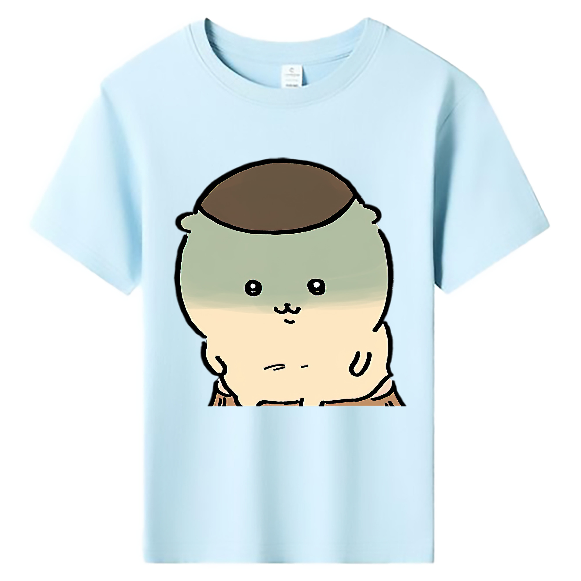 （画像用） ちいかわ くりまんじゅう Chii-kawa kuri manjū 綿100％キッズTシャツ（フロントプリント）